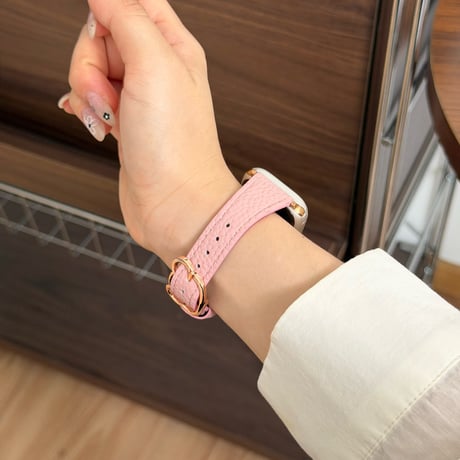 メタル熊ちゃん留め具  AppleWatchバンド レザー製 AppleWatchベルト Series 11/10/9/8 SE3/2  Ultra3/2/1 高級感高品質[M6637]
