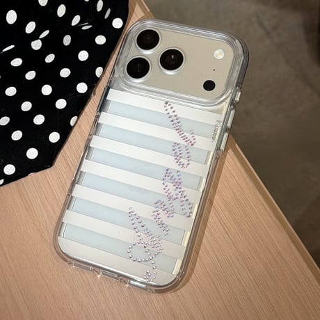 ダイヤAngel iPhone17Pro/17ケース 縞模様 iPhone16Pro/15Pro/14ケース シンプル シック 丈夫[M6575]
