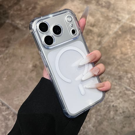 四隅エアクッション構造 耐衝撃iPhone18Pro/18ProMaxケース MagSafe対応 クリア iPhone17/16proケース 薄型 軽量 着脱簡単[M6777]
