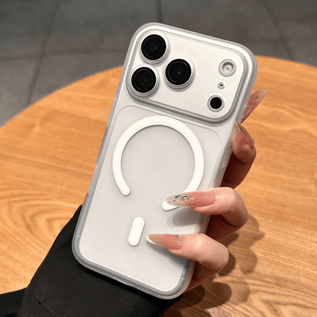 MagSafe対応 マット iPhone18Pro/18ProMaxケース カメラ保護 半透明 iPhone17Pro/16ケース 着脱簡単[M6734]
