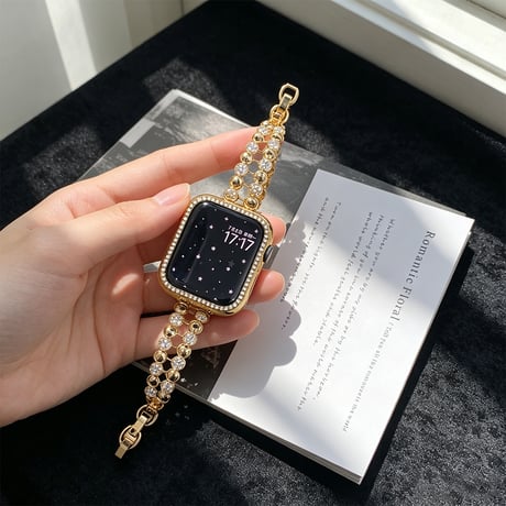 ダイヤデコ AppleWatchバンド 上品 メタル AppleWatchベルト Series 11/10/9/8 SE3/2  Ultra3/2/1 高級感高品質 上品[M6566]