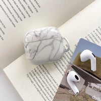 高級大理石風 AirPodsPro3/Pro2ケース キズ防止 耐衝撃  AirPods4/3ケースカラビナ付きおしゃれ [M6709]