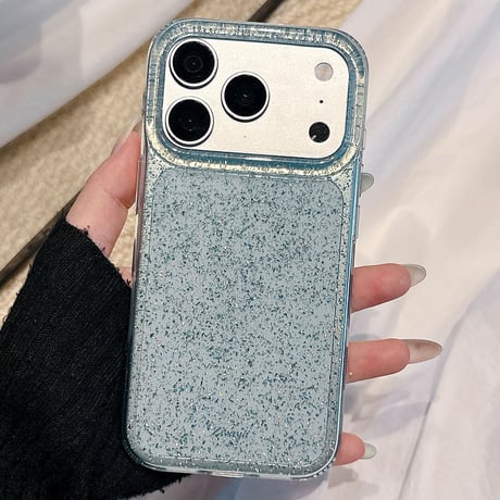 グリッターラメ iPhone18Pro/18ProMaxケース キラキラ感クリア iPhone17Pro/16ProMaxカバー 大人可愛い [M6835]