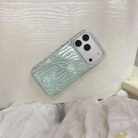 ゼブラ柄 iPhone18Pro/17ケース キラキラ感 iPhone16ProMax/15Pro/14ケース オシャレ シンプル風[M6603]