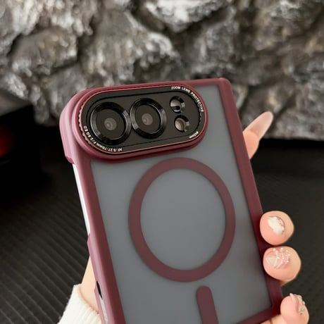 iPhone Duo専用ケース 全面保護 お得な4点セット Magsafe対応 耐衝撃 ヒンジ保護 マット加工 カメラレンズ保護 強化ガラスフィルム付 高品質[M6809]