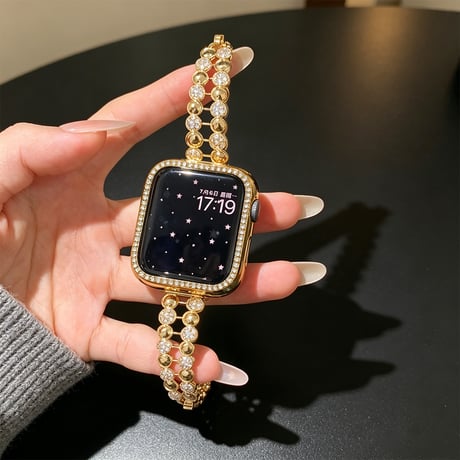ダイヤデコ AppleWatchバンド 上品 メタル AppleWatchベルト Series 11/10/9/8 SE3/2  Ultra3/2/1 高級感高品質 上品[M6566]