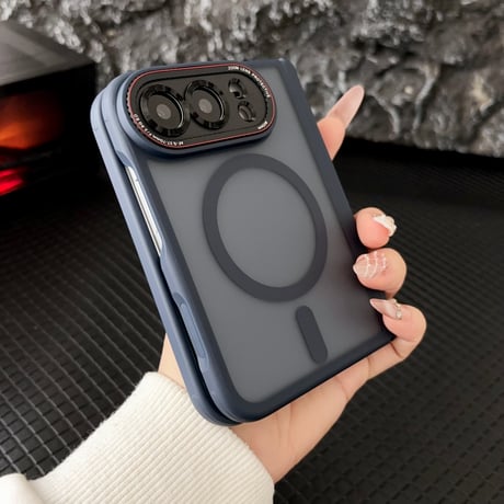 iPhone Duo専用ケース 全面保護 お得な4点セット Magsafe対応 耐衝撃 ヒンジ保護 マット加工 カメラレンズ保護 強化ガラスフィルム付 高品質[M6809]