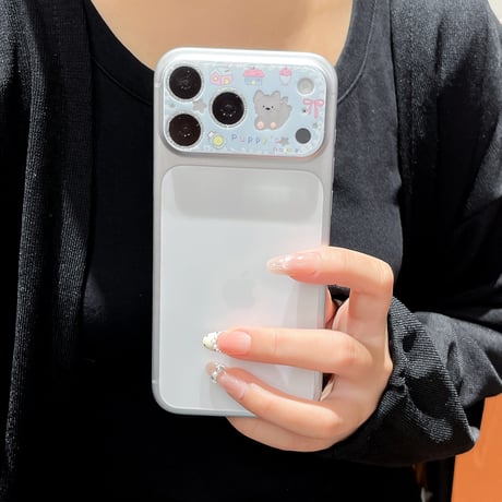 可愛い動物柄 カメラカバー  iPhone18Pro/18promax iPhone17pro/17ProMax ガラスレンズフィルム  傷から保護  [M6617]