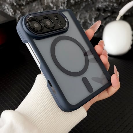 iPhone Duo フルカバーケース 4点セット Magsafe対応 米軍MIL規格 耐衝撃 ヒンジ保護 強化ガラスフィルム付き 高品質[M6761]