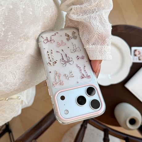 豹柄リボン iPhone17Pro/17ケース クリア iPhone16Pro/15ProMax/14ケース かわいい オシャレ[M6563]