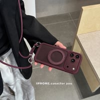 【隠しストラップ金具】MagSafe対応 iPhone18Pro / 18ProMaxケース 2WAY 隠しリングスタンド スタンド付き ショルダー ストラップ 斜めがけ 耐衝撃 [M6749]