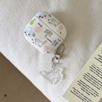 ネコちゃん Airpods Pro3ケース かわいい Airpods4/3カバー pro2/pro1 リング/猫キーホルダー 丈夫M6545]
