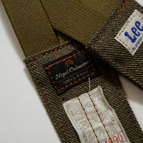 LEE × NIGEL CABOURN,'OX'ED SILVER' - FIELD WORKER SUSPENDER