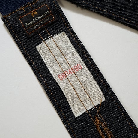 LEE × NIGEL CABOURN,'OX'ED SILVER' - FIELD WORKER SUSPENDER