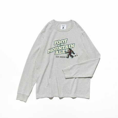 TACOMA FUJI RECORDS,FOOT OF THE MOUNTAIN ALE COTTON LS designed by Jerry UKAI