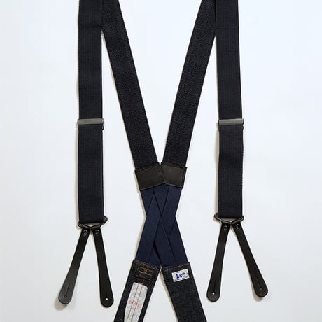 LEE × NIGEL CABOURN,'OX'ED SILVER' - FIELD WORKER SUSPENDER