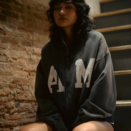 BOW WOW Zip Hoodie Aging "A.M." Lサイズ