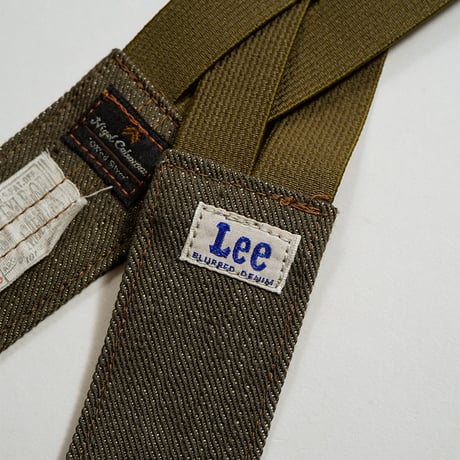 LEE × NIGEL CABOURN,'OX'ED SILVER' - FIELD WORKER SUSPENDER