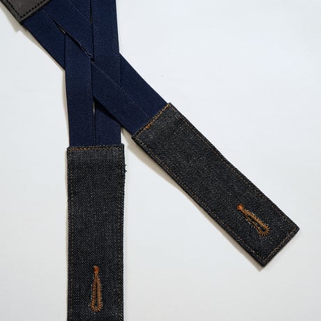 LEE × NIGEL CABOURN,'OX'ED SILVER' - FIELD WORKER SUSPENDER