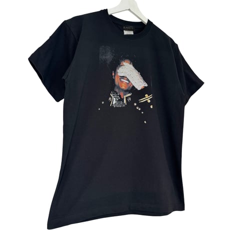 RARETE (ラルテ) MJ プリント ラインストーン Tシャツ