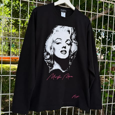 RARETE (ラルテ) MarilynMonroe マリリンモンロー ロンT  ロゴネオンピンク