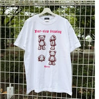 RARETE (ラルテ) テディベア あっかんベー Tシャツ 4面図
