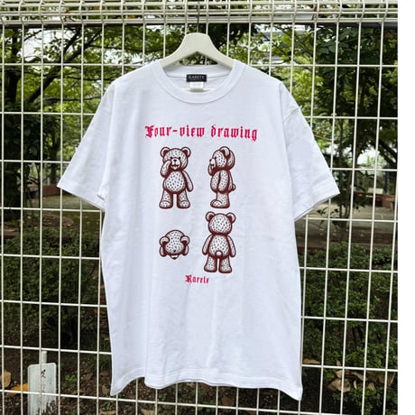 RARETE (ラルテ) テディベア あっかんベー Tシャツ 4面図