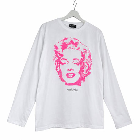 RARETE (ラルテ) マリリンモンロー Marilyn Monroe シルエット ネオンピンク ロンT