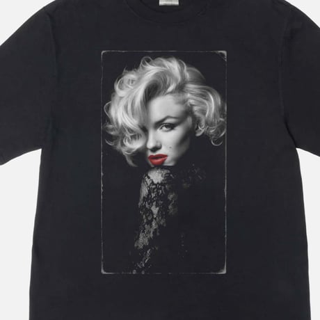 RARETE (ラルテ) マリリンモンロー Marilynmonroe Tシャツ ブラックレース