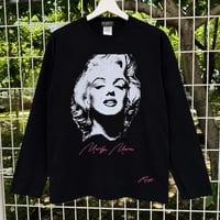 RARETE (ラルテ) MarilynMonroe マリリンモンロー ロンT  ロゴネオンピンク