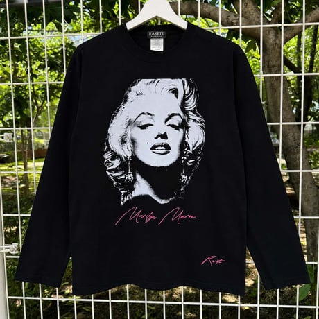 RARETE (ラルテ) MarilynMonroe マリリンモンロー ロンT  ロゴネオンピンク