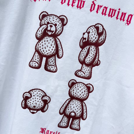 RARETE (ラルテ) テディベア あっかんベー Tシャツ 4面図