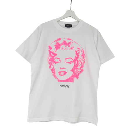 RARETE (ラルテ) マリリンモンロー Marilyn Monroe シルエット ネオンピンク Tシャツ