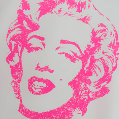 RARETE (ラルテ) マリリンモンロー Marilyn Monroe シルエット ネオンピンク Tシャツ