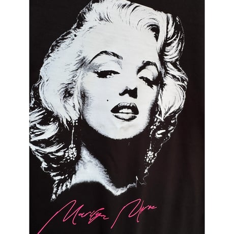 RARETE (ラルテ) MarilynMonroe マリリンモンロー ロンT  ロゴネオンピンク