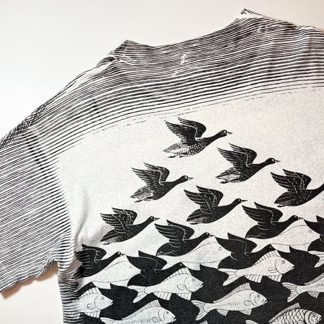 1990's ANDAZIA M.C.ESCHER Printed Tee