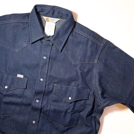 1990's Carhartt Denim Western L/S Shirt Deadstock