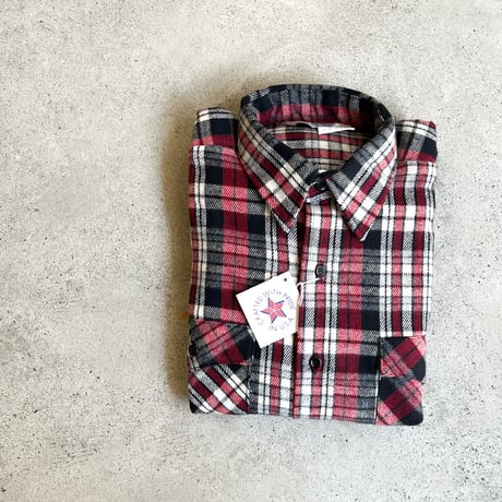 1980's WINTER RUN Heavy Flannel L/S Shirt Deadstock