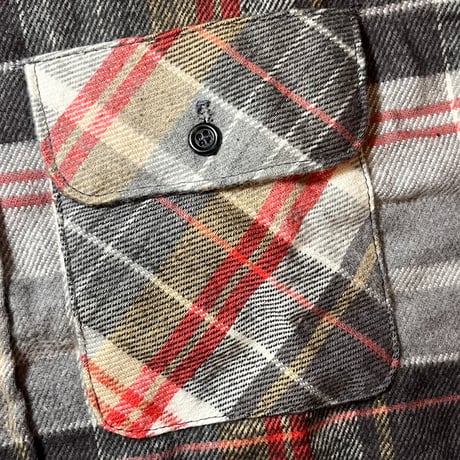 1980's RUGGED WEAR Heavy Flannel L/S Shirt Deadstock