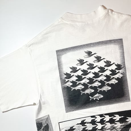 1990's SOF TEE M.C.ESCHER Mulch Printed Tee