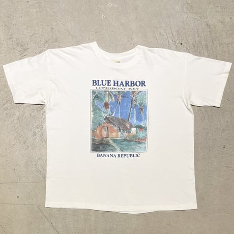 1980's〜 BANANA REPUBLIC Printed Tee