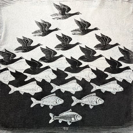 1990's ANDAZIA M.C.ESCHER Printed Tee