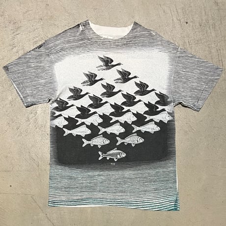 1990's ANDAZIA M.C.ESCHER Printed Tee