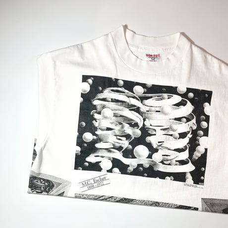 1990's SOF TEE M.C.ESCHER Mulch Printed Tee