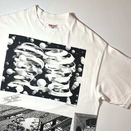1990's SOF TEE M.C.ESCHER Mulch Printed Tee