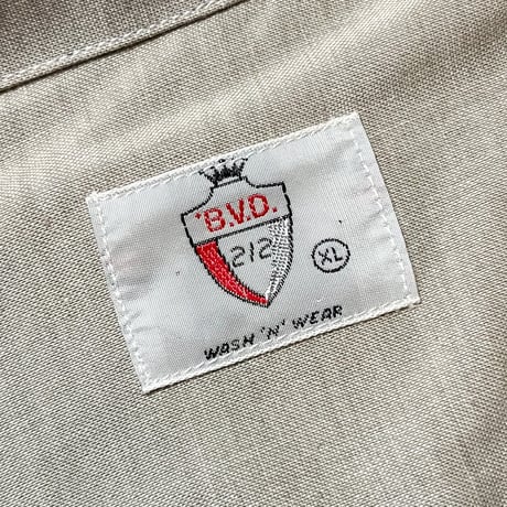 1960's B.V.D. Rayon L/S Shirt Deadstock