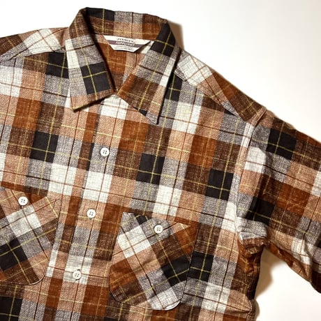 1950's PENNEY'S TOPFLIGHT Flannel L/S Shirt Deadstock