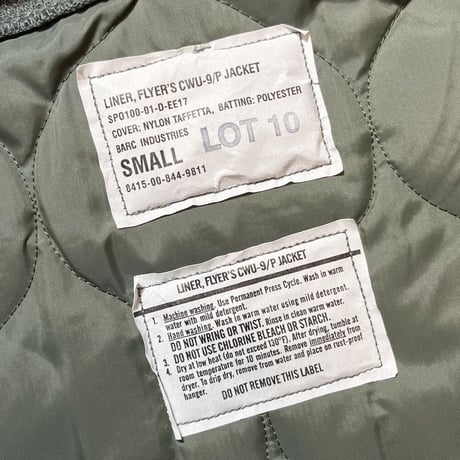 2000's〜 US.Military CWU-9/P Liner Jacket Deadstock
