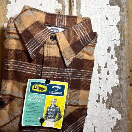 1970's Mr.Leggs Heavy Flannel L/S Shirt Deadstock