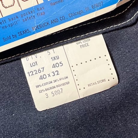 1960〜70's Sears Denim Painter Pants Deadstock